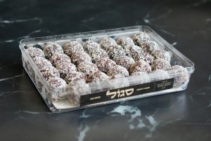 מגש כדורי שוקולד